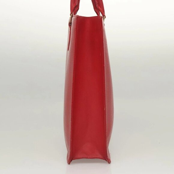 LOUIS VUITTON Epi Sac Plat PM Hand Bag Red - Picture 3 of 15